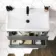 Corsica Storm Grey Wall Hung Basin Drawer Vanity 800mm