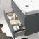 Corsica Storm Grey Wall Hung Basin Drawer Vanity 800mm
