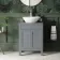 Bermuda Dove Grey Vanity With Oval Counter Top Basin 600mm