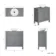 Bermuda Dove Grey Vanity With Round Counter Top Basin 800mm