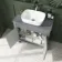 Bermuda Dove Grey Vanity With Curved Counter Top Basin 800mm