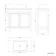 Bermuda Dove Grey Vanity With Curved Counter Top Basin 800mm