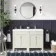Bermuda Chalk White Double Basin Vanity 1200mm