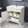 Lucia Chalk White Basin Vanity 830mm