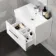 Avon Gloss White Wall Hung Basin Drawer Vanity 600mm