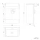 Harper Gloss White Vanity with Semi Recessed Basin 600mm