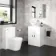 Avon Gloss White Vanity with Oval Counter Top Basin 600mm