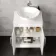 Avon Gloss White Vanity with Oval Counter Top Basin 600mm