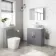 Avon Stone Grey Vanity with Marble Top & Oval Counter Top Basin 800mm