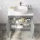 Avon Stone Grey Vanity with Marble Top & Curved Counter Top Basin 800mm