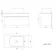 Trent Gloss White Wall Hung Drawer Vanity with Marble Top & Curved Counter Top Basin 800mm