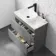 Trent Stone Grey Vanity Drawer with Marble Top & Curved Counter Top Basin 800mm