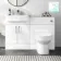 Harper Gloss White Combination Vanity Basin with Marble Top & Miami Toilet 1200mm