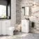 Harper Gloss White Vanity with Semi Recessed Basin 500mm