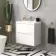 Austin Gloss White Wall Hung Basin Drawer Vanity 600mm