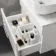 Avon Gloss White Wall Hung Drawer with Marble Top 600mm - Excludes Counter Top Basin