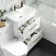 Avon Gloss White Combination Basin Drawer and Miami Toilet 1100mm