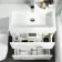 Avon Gloss White Combination Basin Drawer and Aruba Toilet 1100mm - Right Handed
