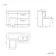 Avon Gloss White Combination Basin Drawer and Atlanta Toilet 1100mm - Right Handed