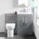 Avon Stone Grey Combination Vanity Basin and Aruba Toilet 1100mm