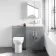 Avon Stone Grey Combination Vanity Basin and Aruba Toilet 1100mm