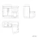 Avon Stone Grey Combination Vanity Basin and Miami Toilet 1100mm