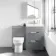 Avon Stone Grey Combination Basin Drawer and Miami Toilet 1100mm