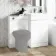 Trent Gloss White Basin Vanity and Back To Wall Unit 1000mm