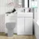 Trent Gloss White Basin Vanity and Back To Wall Unit 1100mm