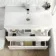 Trent Gloss White Combination Basin Drawer and Aruba Toilet 1300mm