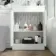 Trent Gloss White Basin Vanity and Back To Wall Unit 1100mm - Right Handed