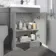 Trent Stone Grey Basin Vanity and Back To Wall Unit 1100mm