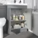 Trent Stone Grey Combination Vanity Basin and Aruba Toilet 1100mm