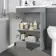Trent Stone Grey Combination Vanity Basin and Aruba Toilet 1100mm - Left Handed