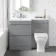 Trent Stone Grey Combination Basin Drawer and Atlanta Toilet 1100mm - Left Handed