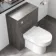 Charcoal Elm Back To Wall Unit and Miami Toilet