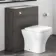 Charcoal Elm Back To Wall Unit and Atlanta Toilet
