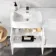 Harper Gloss White Combination Vanity Basin and Aruba Toilet 1200mm - Left Handed