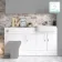 Harper Gloss White Combination Vanity Basin with Marble Top 1500mm