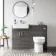 Harper Charcoal Elm Combination Vanity Basin and Miami Toilet 1200mm