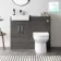 Harper Charcoal Elm Combination Vanity Basin & Miami Toilet 1000mm