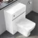 Foster Gloss White Combination Vanity Basin and Atlanta Toilet 1200mm