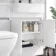 Foster Gloss White Combination Vanity Basin and Atlanta Toilet 1200mm - Right Handed