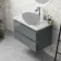 Corsica Storm Grey Wall Hung Drawer with Marble Top 800mm - Excludes Counter Top Basin