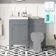 Bermuda Dove Grey Basin Vanity and Back To Wall Unit 1000mm (Excludes Pan & Cistern)