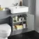 Monaco Dove Grey Combination Vanity Basin and Seattle Toilet 1200mm