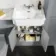 Monaco Dove Grey Vanity Traditional Basin with Marble Top 1200mm (Excludes Pan & Cistern)