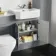 Monaco Dove Grey Combination Vanity Traditional Basin with Marble Top & Atlanta Toilet 1200mm