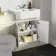 Monaco Chalk White Vanity Traditional Basin with Marble Top 1200mm (Excludes Pan & Cistern)