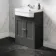 Monaco Graphite Grey Traditional Basin Vanity 600mm